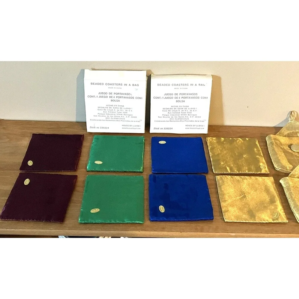 Set of 8 House of Lloyd - BEADED COASTERS IN A BAG 4